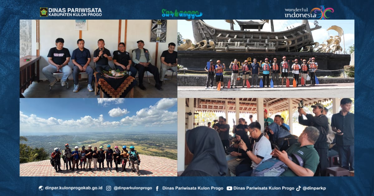 Rasakan Sensasi Paralayang dan Arung Jeram, Dinas Pariwisata Kulon Progo Ajak Media Promosikan Wisata Minat Khusus 