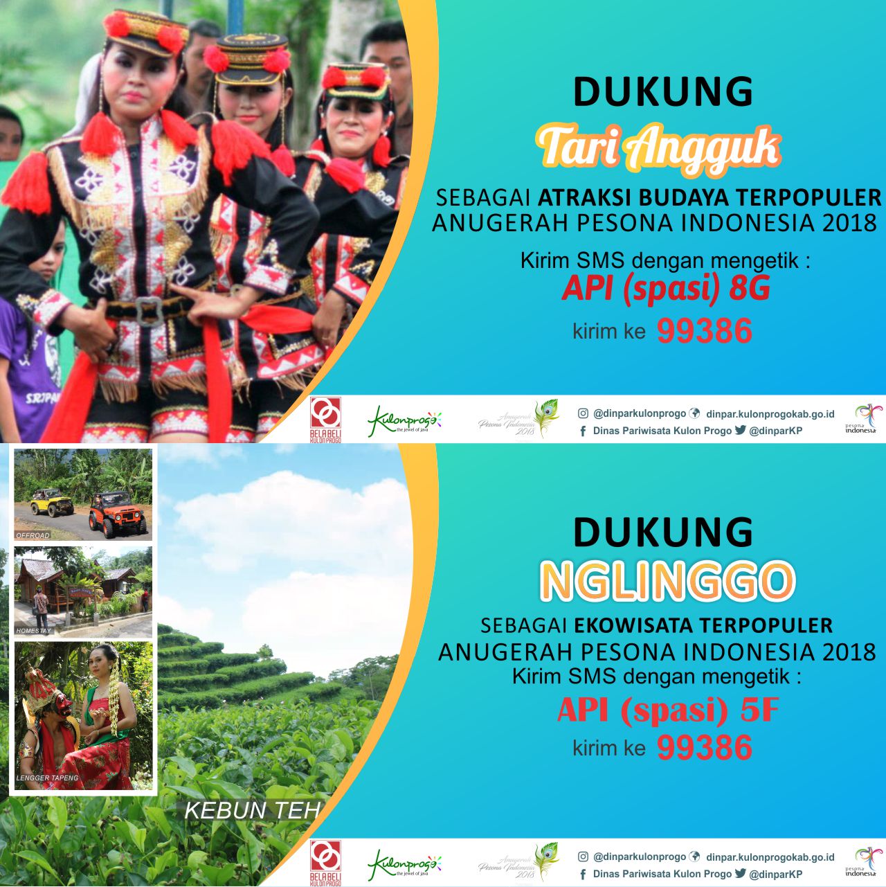 Dukung Tari Angguk dan Nglinggo Dalam Anugerah Pesona Indonesia 2018