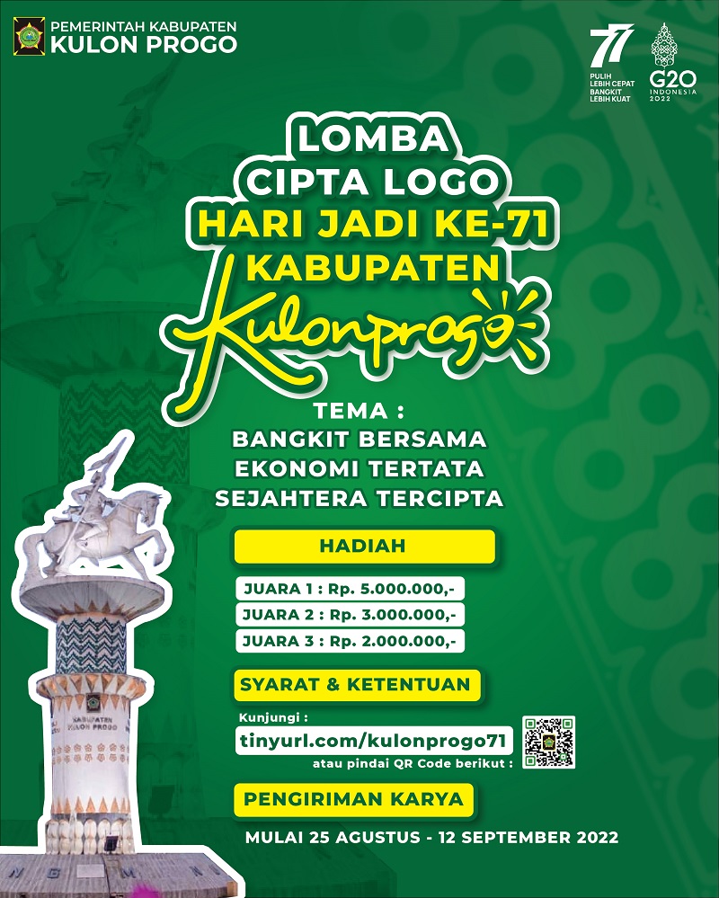 Pengumuman Pemenang Lomba Cipta Logo Hari Jadi Ke-71 Kabupaten Kulon Progo